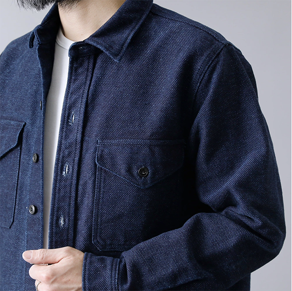 印半纏／刺し子/ジャケット 遠州木綿 刺子テーラードジャケット（Japanese cotton jacket/NV